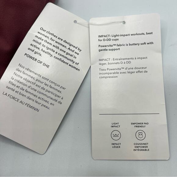 Athleta | NEW Conscious Cut Out Crop Sports Bra Workout Yoga Racerback D-DD L - Picture 8 of 12